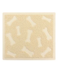 Gibson Everyday Pet Elements 17.7 x 15.75 Inch Dog Bone Placemat in Tan
