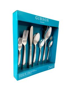 Gibson Home Sefton 24 Piece Flatware Set