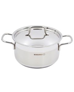 Korkmaz Alfa 2 Piece 4 Liter Stainless Steel Casserole Dish with Lid