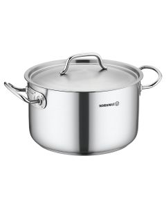 Korkmaz Gastro Proline 6.2 Liter Stainless Steel Casserole with Lid in Silver