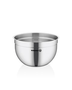 Korkmaz Gastro Proline 3.2 Quart Stainless Steel Mixing Bowl in Silver