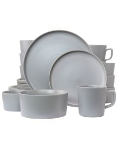 Elama Luxmatte Light Grey 20 Piece Dinnerware Set